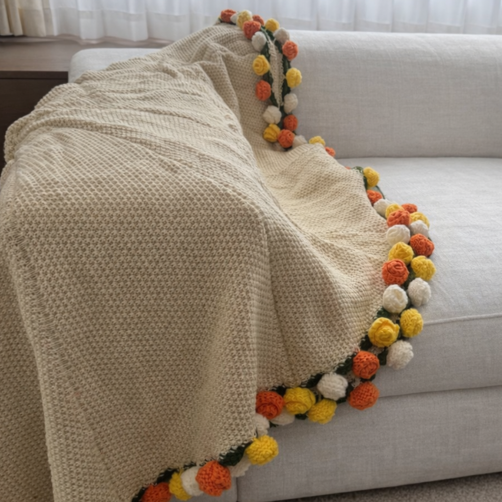 Forever Rose Bouquet Blanket – Soft Flower Throw, Perfect Mother's Day Gift