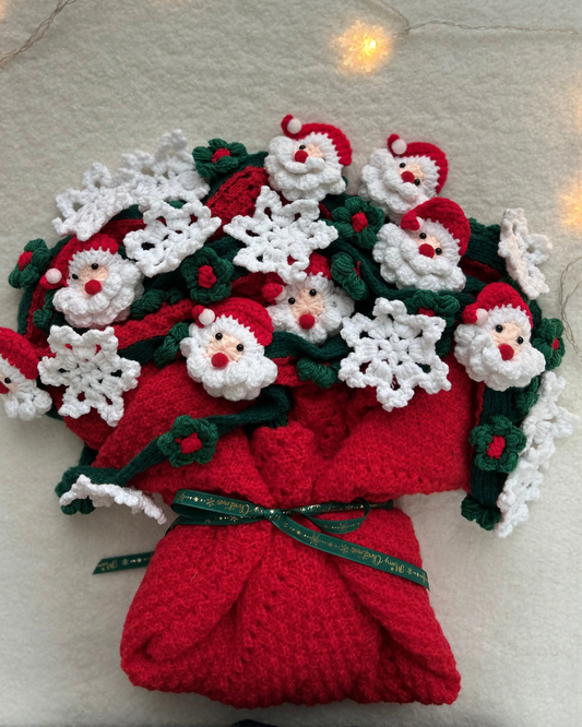 Santa’s Snowfall Artisan Crochet Throw – Premium Christmas Gift Box