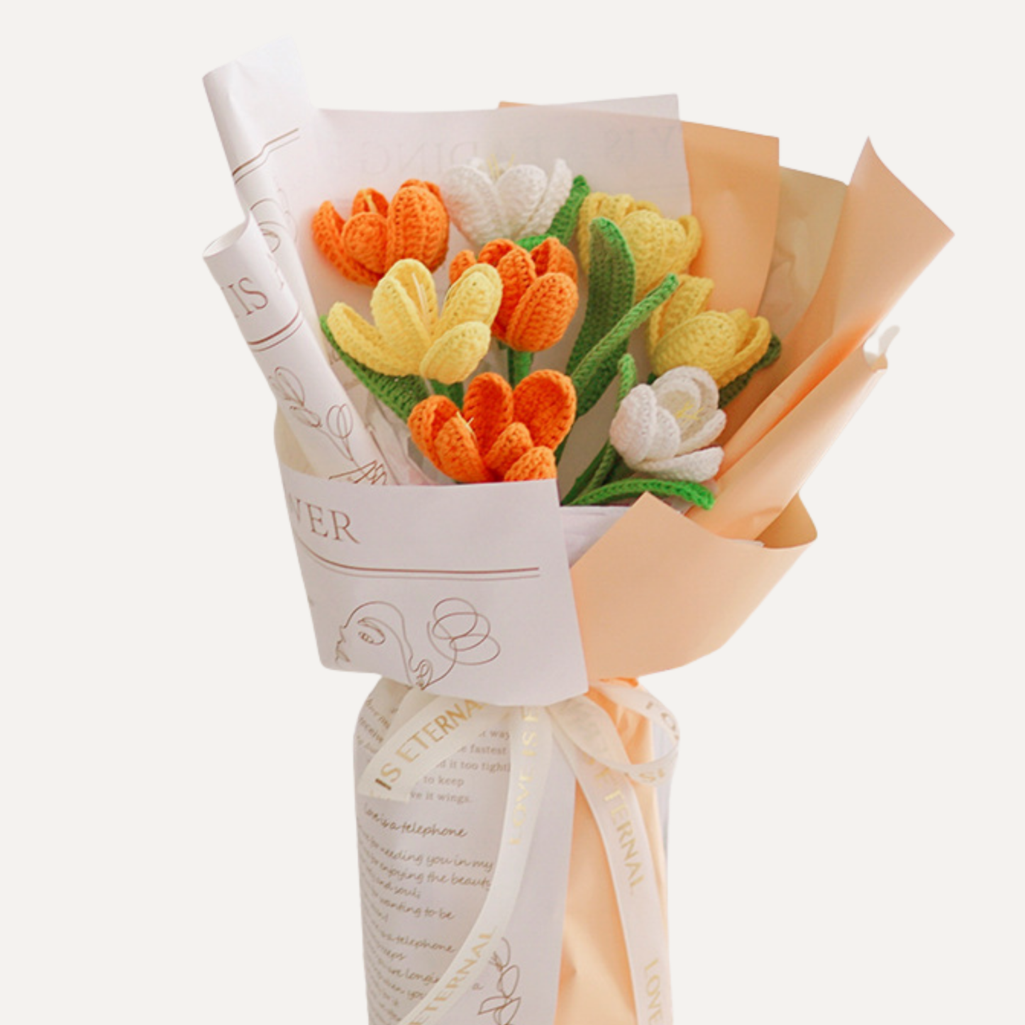 The Everlasting Affection Bouquet | Customizable Handmade Crochet Flowers
