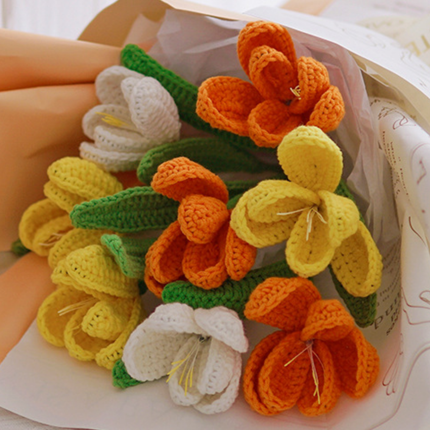 The Everlasting Affection Bouquet | Customizable Handmade Crochet Flowers