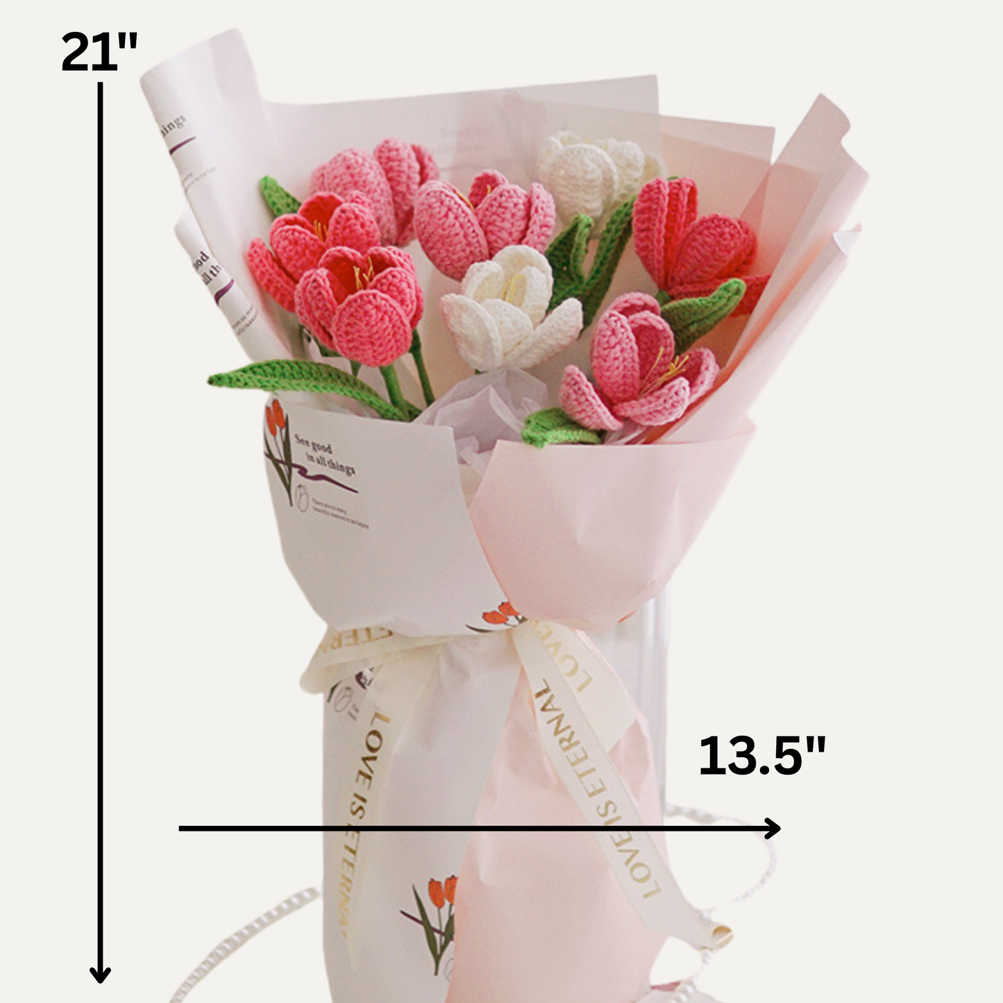 The Everlasting Affection Bouquet | Customizable Handmade Crochet Flowers